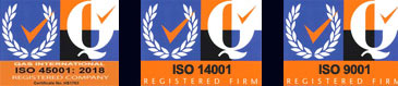 ISO 14001 and ISO 9001 accreditations